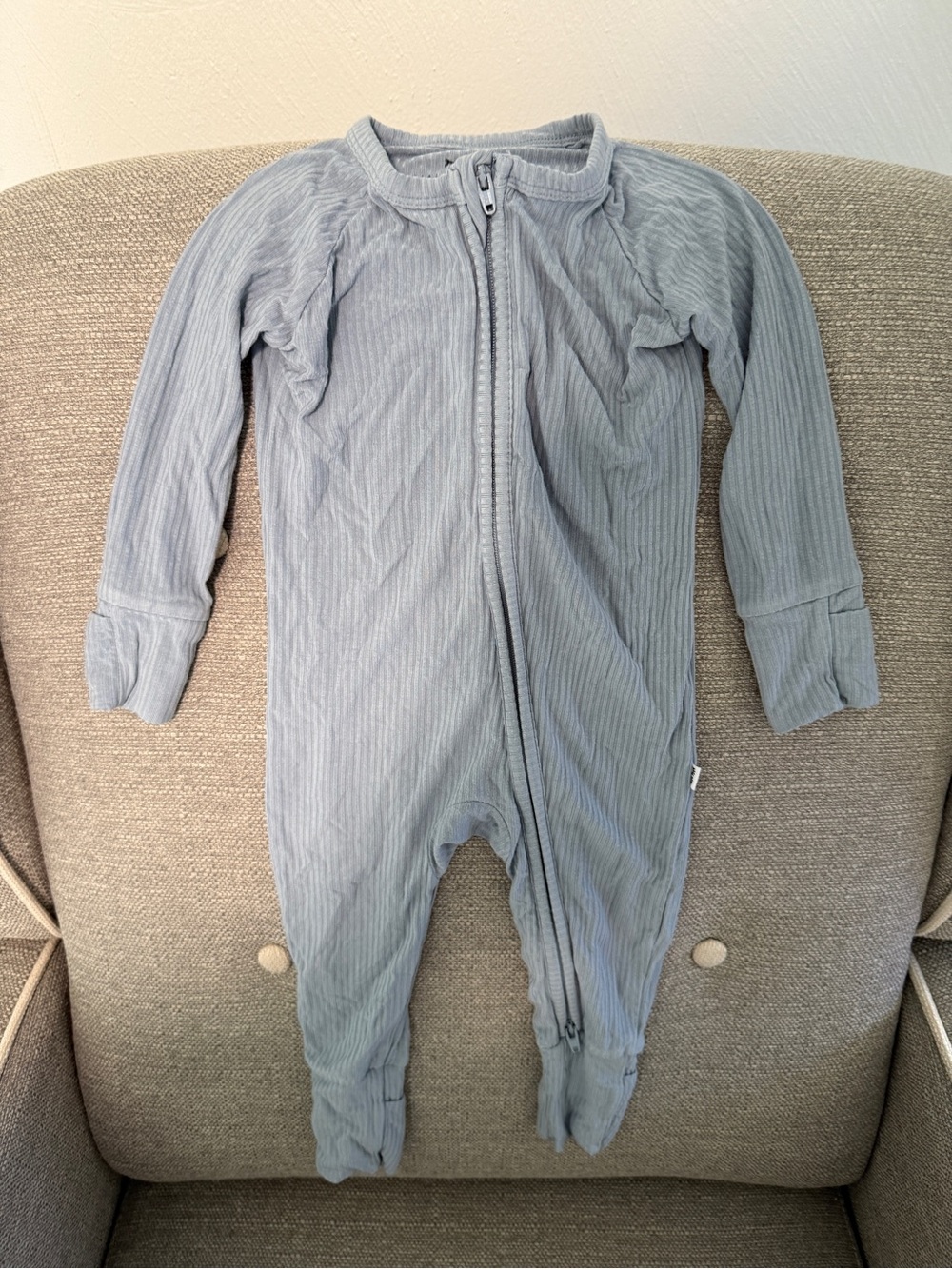 Little Sleepies Fog Ribbed Zippy Pajamas